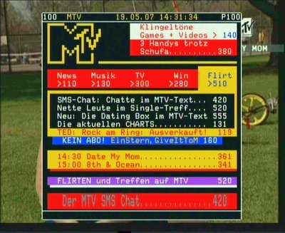 Opticum 7100CR Teletext